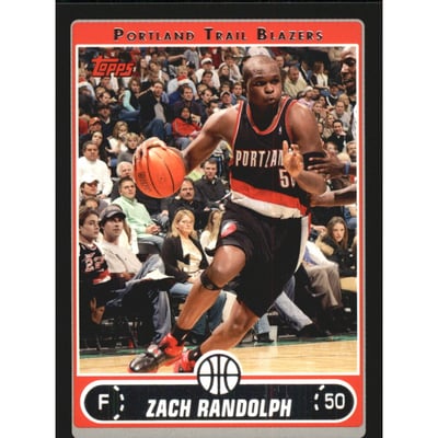 2006-07 Topps Black #191 Zach Randolph