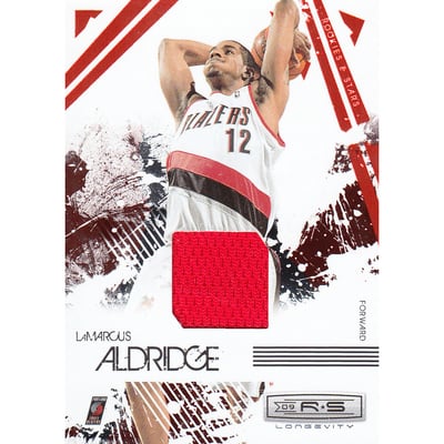 2009-10 Rookies and Stars Longevity Materials Ruby #81 LaMarcus Aldridge/250