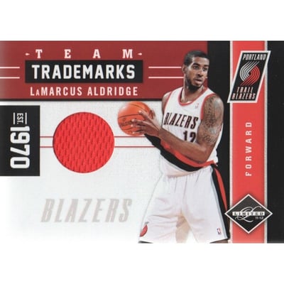 2011-12 Limited Team Trademarks Materials #20 LaMarcus Aldridge/99