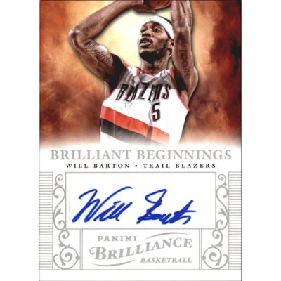 2012-13 Panini Brilliance Brilliant Beginnings Autographs #58 Will Barton