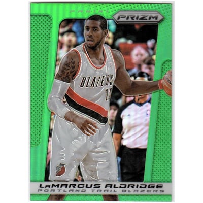 2013-14 Panini Prizm Prizms Green #186 LaMarcus Aldridge