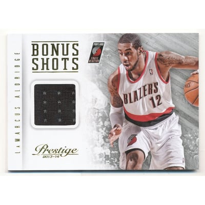 2013-14 Prestige Bonus Shots Materials #80 LaMarcus Aldridge