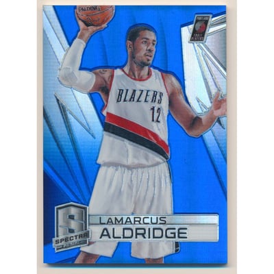 2014-15 Panini Spectra Prizms Blue #44 LaMarcus Aldridge