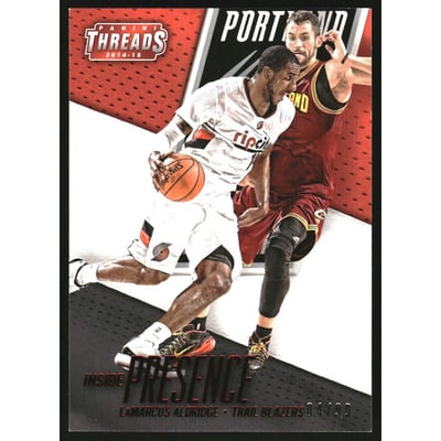 2014-15 Panini Threads Inside Presence Century Proof Red #2 LaMarcus Aldridge