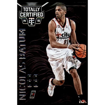 2014-15 Totally Certified Platinum Purple #9 Nicolas Batum