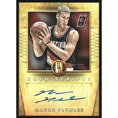 2015-16 Panini Gold Standard Gold Scripts #SCMP Mason Plumlee/99