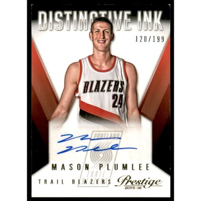 2015-16 Prestige Distinctive Ink #46 Mason Plumlee/199