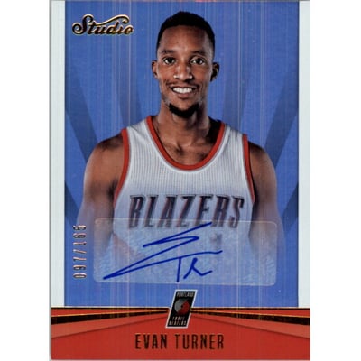 2016-17 Studio Signatures #14 Evan Turner/165