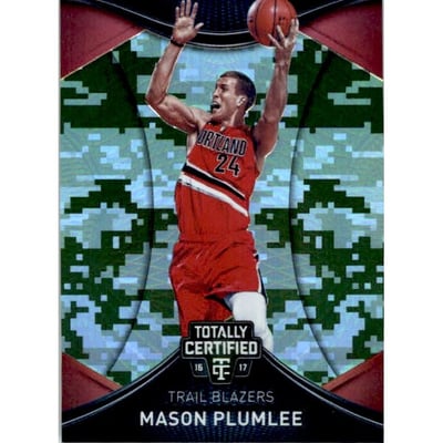 2016-17 Totally Certified Camo #13 Mason Plumlee