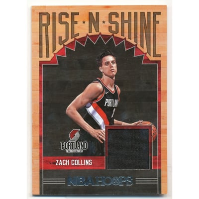2017-18 Hoops Rise N Shine Memorabilia #10 Zach Collins