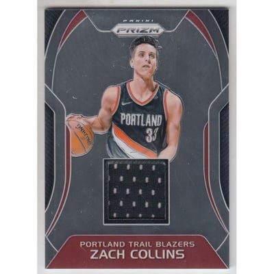 2017-18 Panini Prizm Sensational Swatches #9 Zach Collins