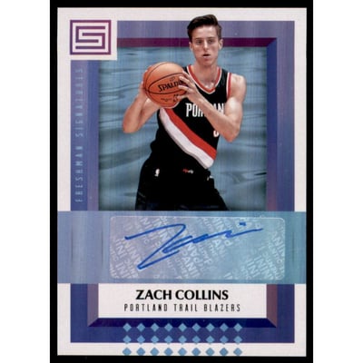 2017-18 Panini Status Freshman Signatures #9 Zach Collins