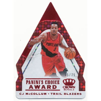 2018-19 Crown Royale Panini's Choice Red #45 CJ McCollum