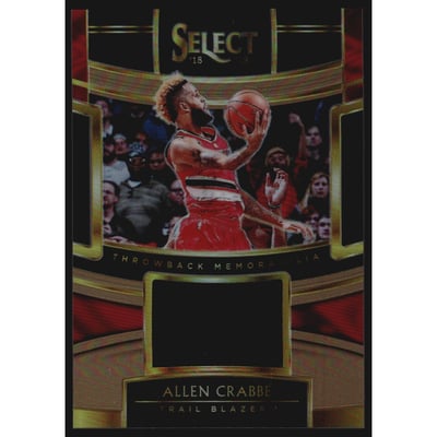 2018-19 Select Throwback Memorabilia Prizms Copper #31 Allen Crabbe