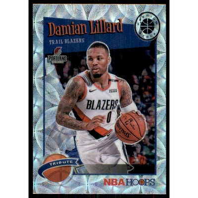 2019-20 Hoops Premium Stock Prizms Silver Scope #291 Damian Lillard