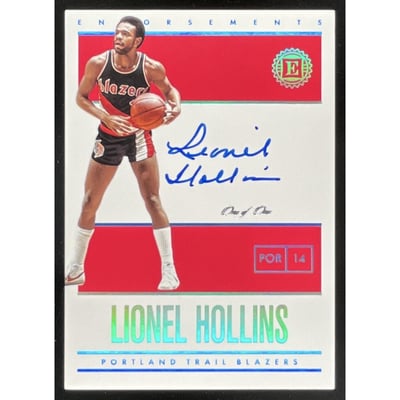 2019-20 Panini Encased Endorsements Platinum #EN-LHL Lionel Hollins Auto 1/1