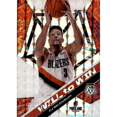 2019-20 Panini Mosaic Will to Win Mosaic #1 CJ McCollum