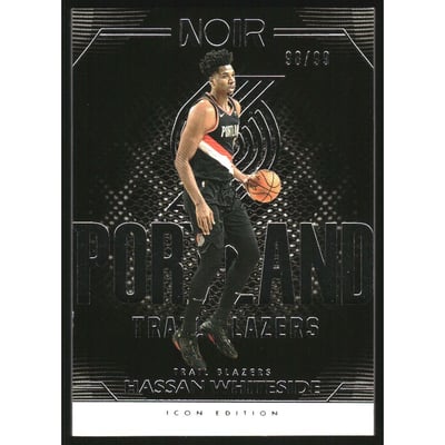 2019-20 Panini Noir #122 Hassan Whiteside I