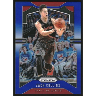 2019-20 Panini Prizm Prizms Blue #116 Zach Collins