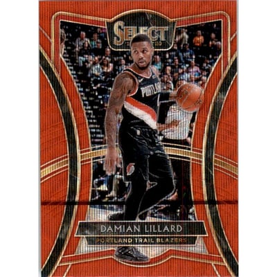 2019-20 Select Prizms Red Wave #106 Damian Lillard