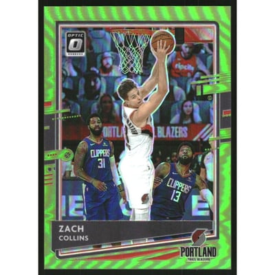 2020-21 Donruss Optic Lime Green #124 Zach Collins