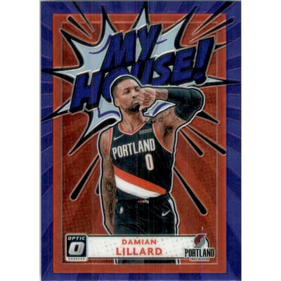 2020-21 Donruss Optic My House Purple #7 Damian Lillard