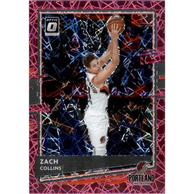2020-21 Donruss Optic Pink Velocity #124 Zach Collins