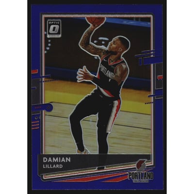 2020-21 Donruss Optic Purple #144 Damian Lillard