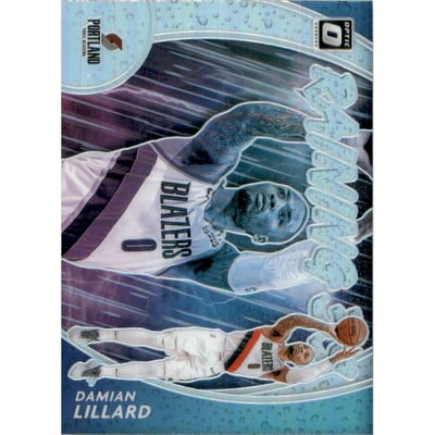 2020-21 Donruss Optic Raining 3s Holo #7 Damian Lillard