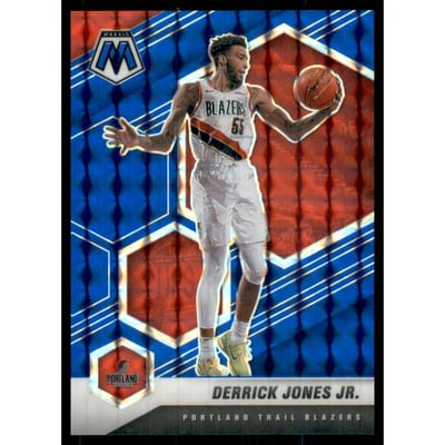 2020-21 Panini Mosaic Mosaic Blue #31 Derrick Jones Jr.
