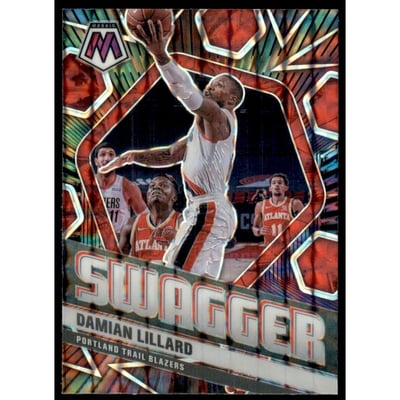 2020-21 Panini Mosaic Swagger #13 Damian Lillard