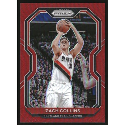 2020-21 Panini Prizm Prizms Red #6 Zach Collins