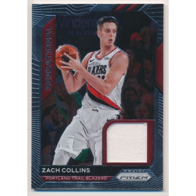 2020-21 Panini Prizm Sensational Swatches #45 Zach Collins