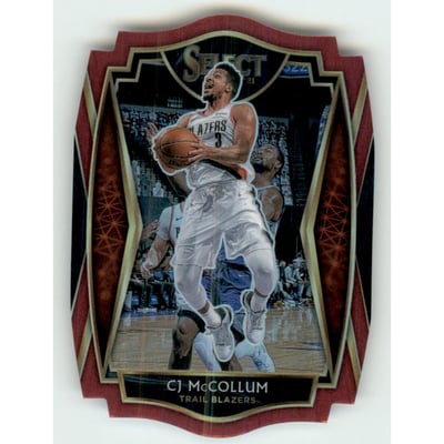 2020-21 Select Prizms Maroon Die Cut #122 CJ McCollum