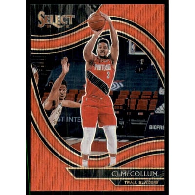2020-21 Select Prizms Red Wave #238 CJ McCollum