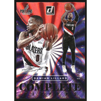 2021-22 Donruss Complete Players Holo Red Laser #14 Damian Lillard
