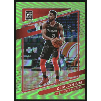 2021-22 Donruss Optic Lime Green #131 CJ McCollum