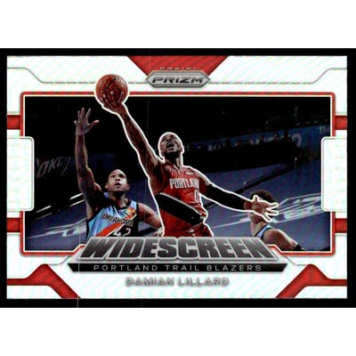 2021-22 Panini Prizm Widescreen Prizms Silver #6 Damian Lillard