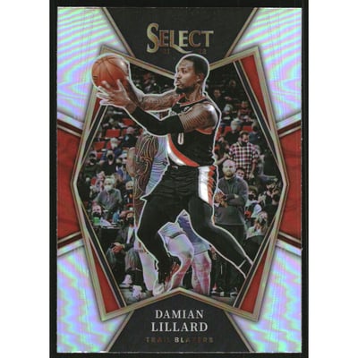 2021-22 Select Prizms Silver #186 Damian Lillard