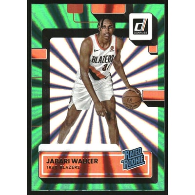2022-23 Donruss Holo Green Laser #249 Jabari Walker RR