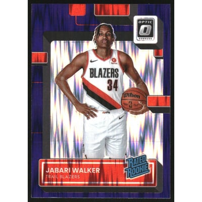2022-23 Donruss Optic Purple Shock #242 Jabari Walker RR