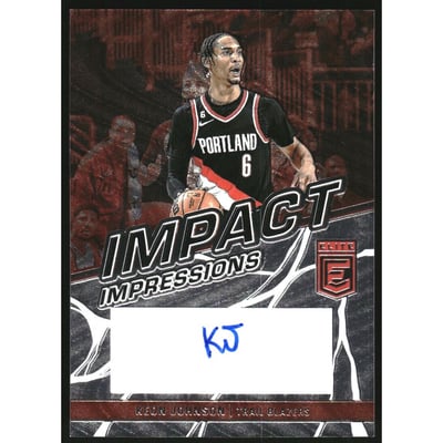 2022-23 Elite Impact Impressions Autographs #22 Keon Johnson