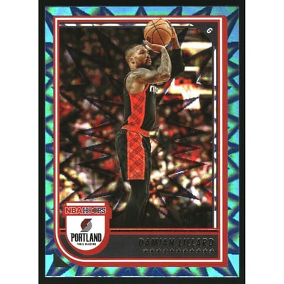 2022-23 Hoops Teal Explosion #208 Damian Lillard