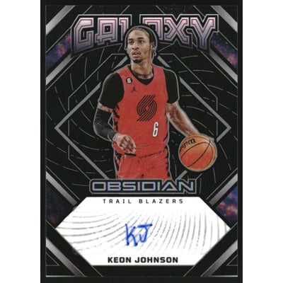 2022-23 Panini Obsidian Galaxy Ink #5 Keon Johnson/149