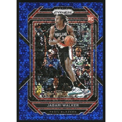 2022-23 Panini Prizm Prizms Fast Break Blue #237 Jabari Walker