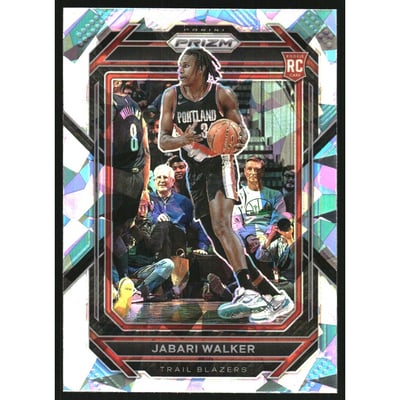 2022-23 Panini Prizm Prizms Ice #237 Jabari Walker