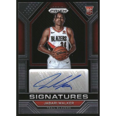 2022-23 Panini Prizm Rookie Signatures #48 Jabari Walker