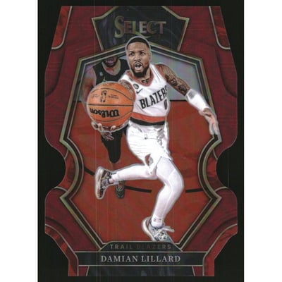 2022-23 Select Prizms Maroon Die Cut #107 Damian Lillard
