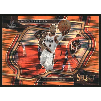 2022-23 Select Prizms Orange Flash #207 Damian Lillard