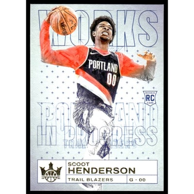 2023-24 Court Kings Works in Progress #21 Scoot Henderson